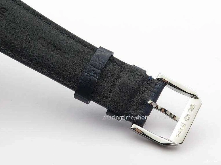 MIROTIME 1227 ZeroBulk Portuguese IW5444 SS Blue Dial On Blue Leather Strap A 7255